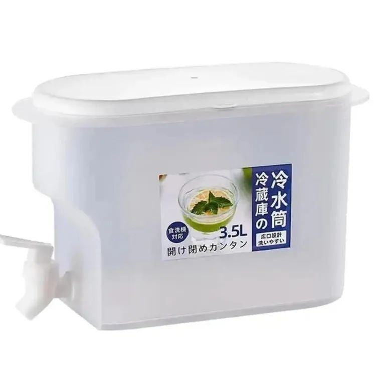 Cold Kettle With Faucet Refrigerator Fruit Teapot Summer Household Lemonade Bottle Large Capacity Ice Water Cool Bucket